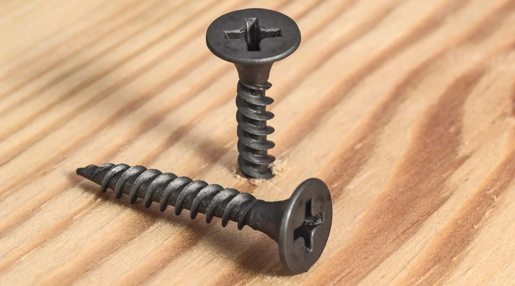 pair-screws-wooden-surface-close-up-construction-repair